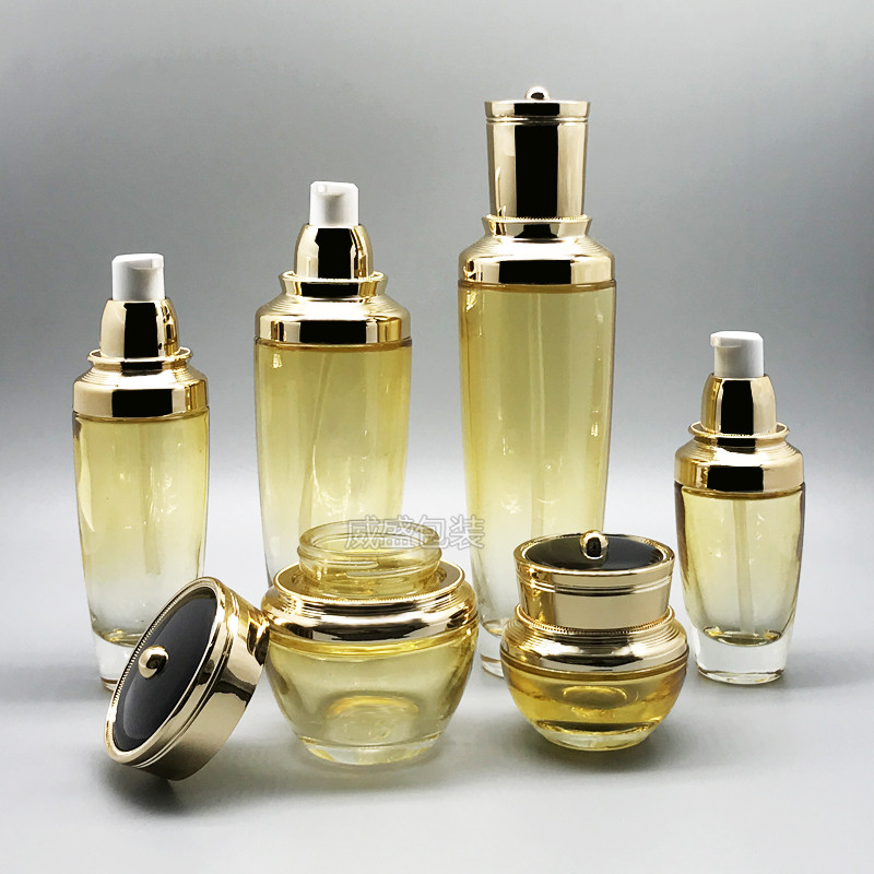 化妆品新款小黑瓶子 面霜瓶子定制 乳液压嘴瓶子(图5)